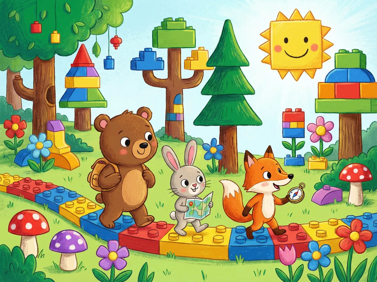 儿童动画 冒险故事 - 小熊和朋友们的森林探险