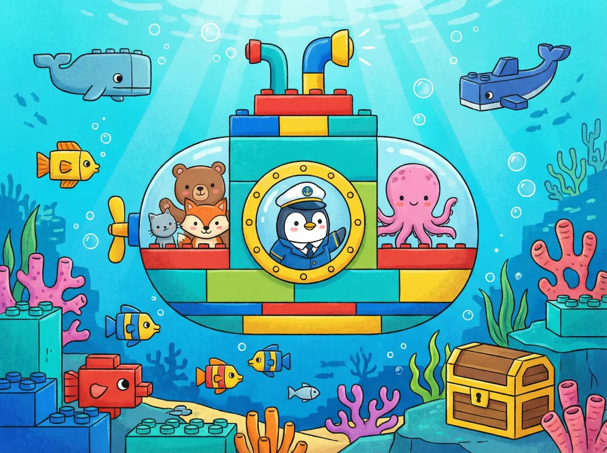 海底积木城 - 儿童动画 海洋探险